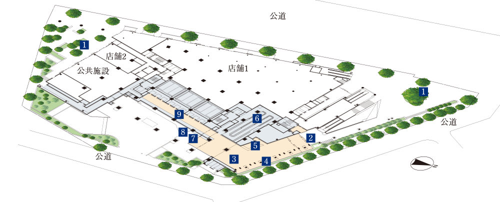 グランドシティタワー池袋 共用施設���置図